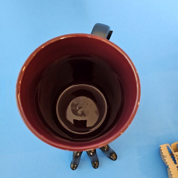 Mug Spider Legs Halloween Spoopy Derpy Black Large - Picture 6 of 9